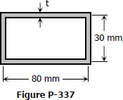 Fig. P-337 Rectangular thin walled section