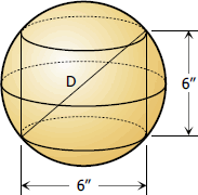 Sphere circumscibing a cylinder